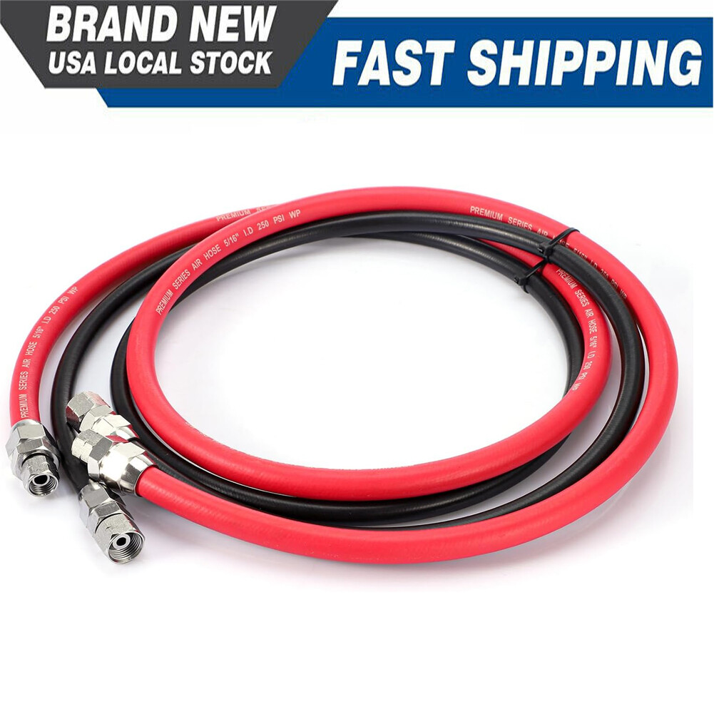 6FT Fluid&Air Paint Spray Hose Assemblies Fitting for Paint Pressure