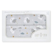 New Baby Idea LCFG Fancy Grey Crib Sheet Set