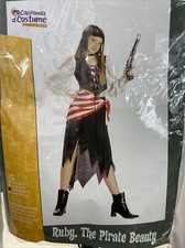 California Costume Girls's Ruby The Pirate Beauty Pirate Halloween MEDIUM 8-10 