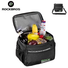 ROCKBROS Bike Handlebar Cooler Bag Insulated Leakproof 6 Can Sholder Bag Porable