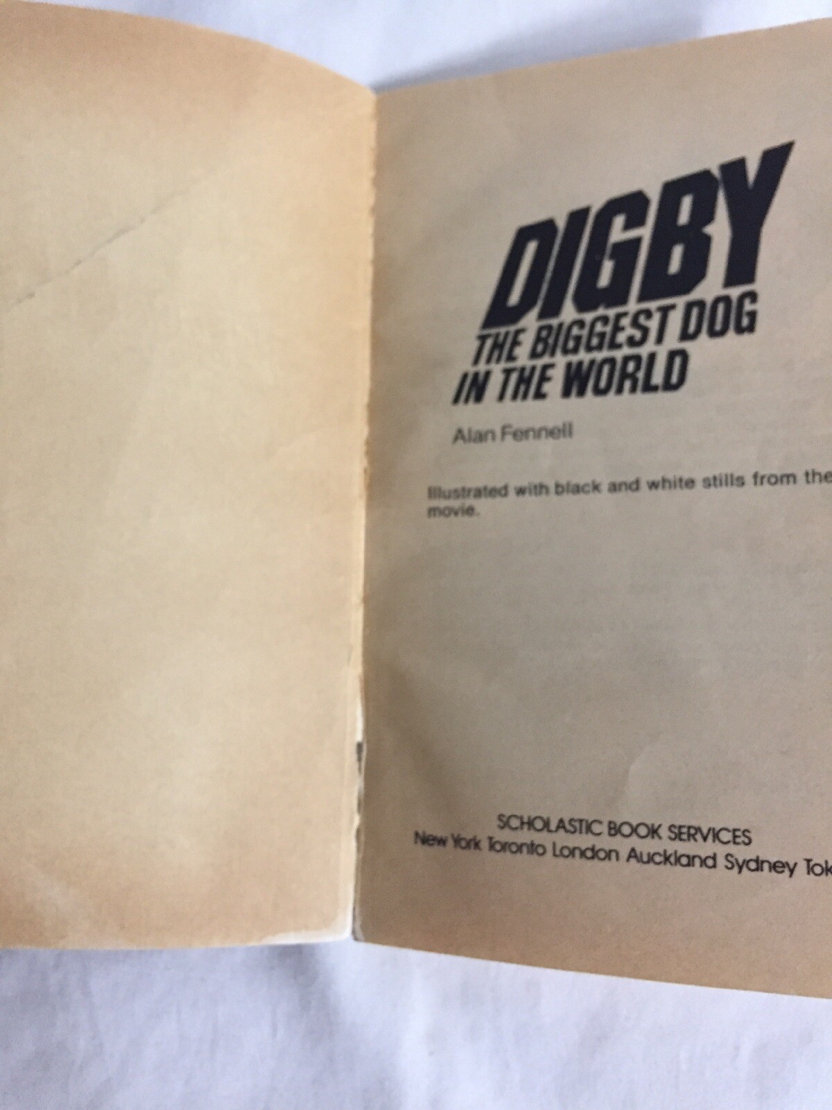 Digby The Biggest Dog in the World by Fennell, Alan 1974 Paperback