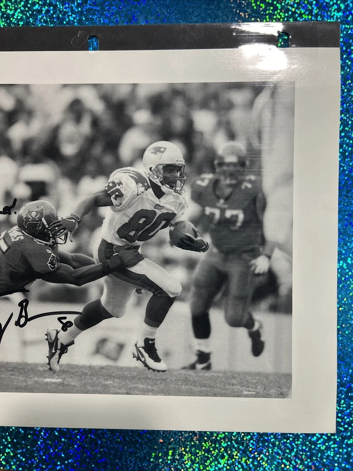 Troy Brown - Foto firmada - Patriotas de Nueva Inglaterra inscrita: "To Bill" Foto 3 de 3