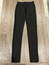 Mens Calzedonia Jock Shiny Thin Spandex Dance Tights Compression Pants Black XS