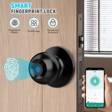 Smart Door Knob Fingerprint Door Lock Biometric Door Lock with Key App Control U