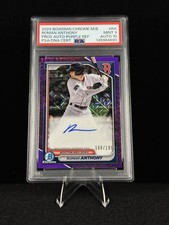 2024 Bowman Chrome Mega Box - Roman Anthony Auto Mojo Purple Refractor PSA 9