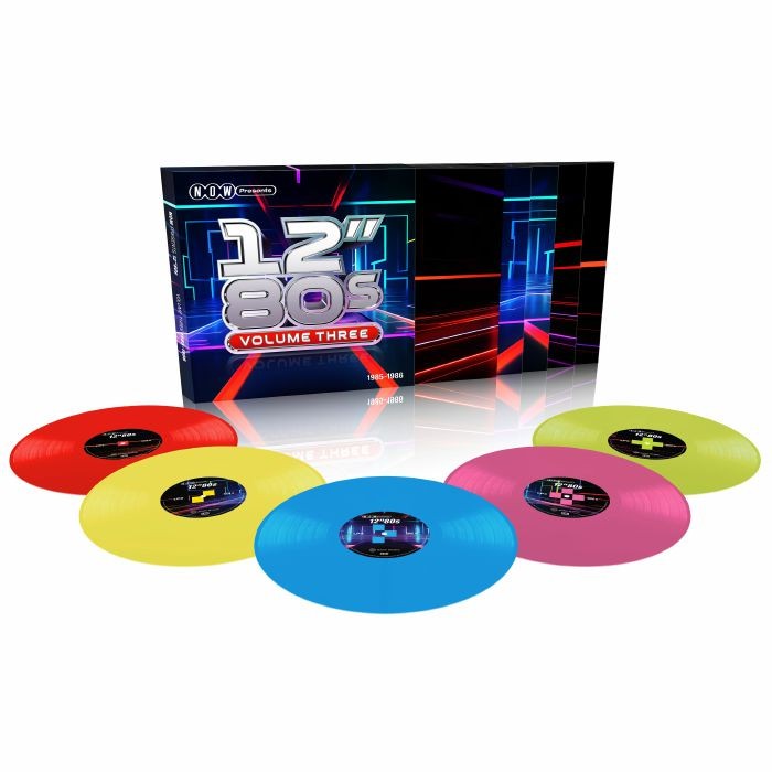 VARIOUS - Now Presents 12"" 80s: Volume Three 1985-1986 - COLOURED VINYL 5XLP - Image 3