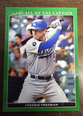 2022 Topps Call of the Captain Freddie Freeman Green 60/75 #17