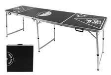 Bier Pong Tisch Beer - Pong höhenverstellbar Aluminium 240 x 60 x 54 / 76 cm neu