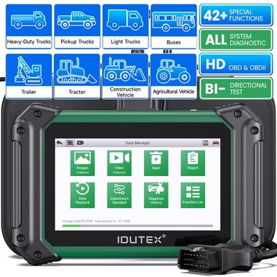 IDUTEX TS710 Speed Limit Adjust Heavy Duty Truck Diesel OBD2 Scanner Diagnostic 