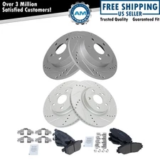 Front and Rear Brake Pad & Rotor Kit Fits 2011-2016 Scion tC