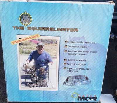 Rugged Ranch Squirrelinator Live Squirrel Chipmunk Metal Two Door Cage (Used)