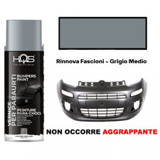 Vernice Spray per Paraurti Plastica Rinnova Fascioni Grigio Auto Moto HQS