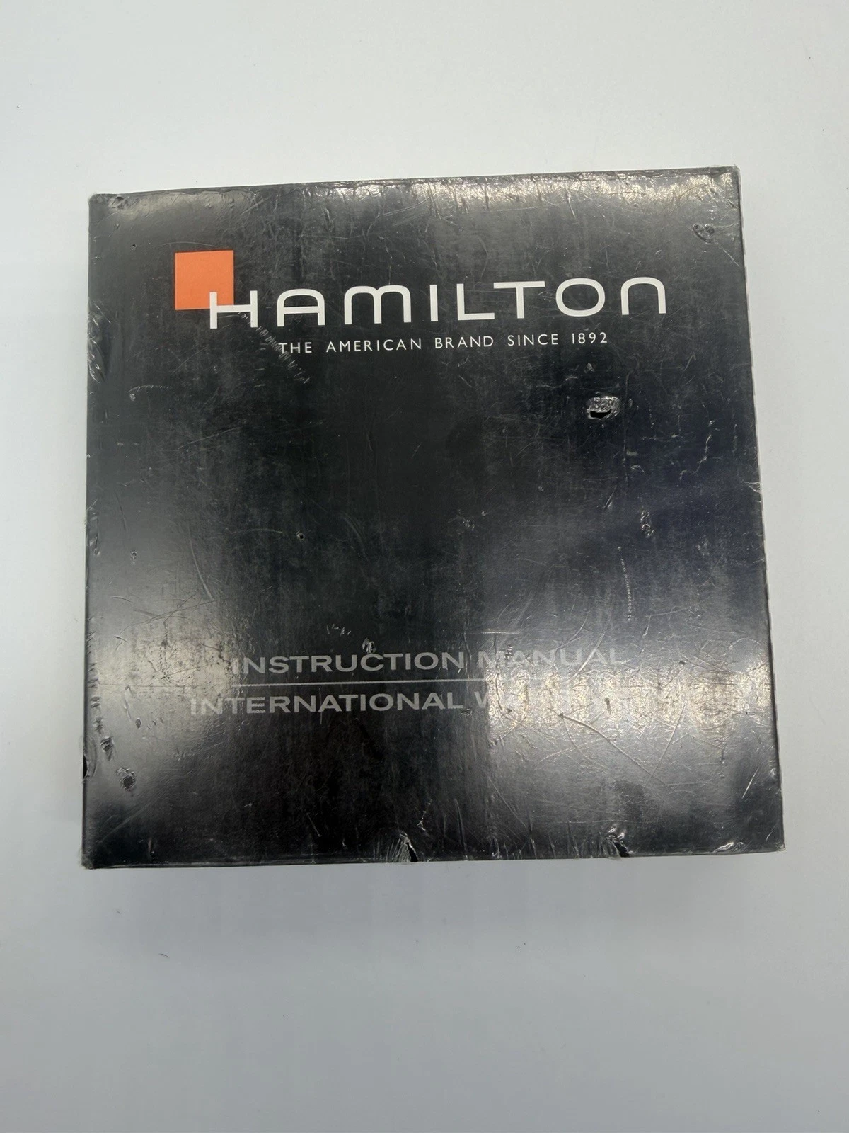 HAMILTON GENUINE INSTRUCTION MANUAL AND INTERNATIONAL WARRANTY BOOKLET