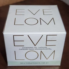 EVE LOM Cleansing Oil Capsules Full Size 50 Capsules 🔥 NEW Sealed 🔥