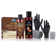 Graphene Leather Cleaner and Conditioner Care Kit,Ultraviolet Protection Car ...