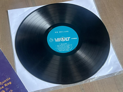 Kid Ory Live Vintage Jazz Vinyl LP Record Album, Vault (SLP 9006