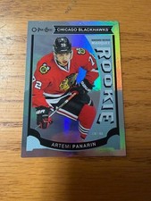 2015-16 Artemi Panarin O-Pee-Chee Marquee rookie foil hockey card #U45. rookie card picture
