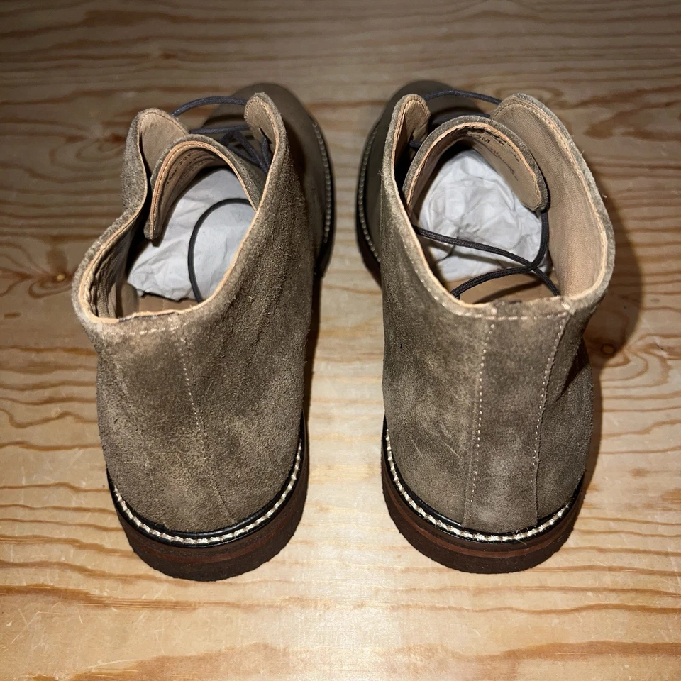 BOTAS CHUKKA BRASILEÑAS DE GAMUZA CON CORDONES RESERVA HACIA ADELANTE MARRÓN TALLA 9 NUEVAS Foto 4 de 4