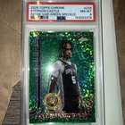 2025 Stephon Castle Topps Chrome Variation Green PSA 8 /99 San Antonio Spurs 228