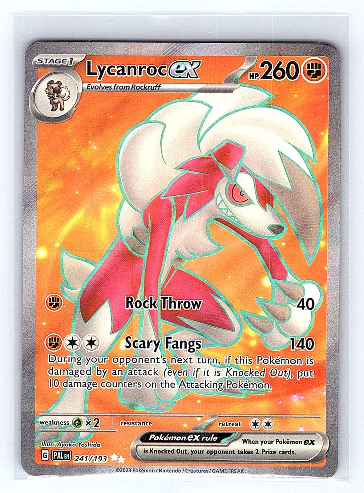 SV02: Paldea Evolved #241/193 Lycanroc ex