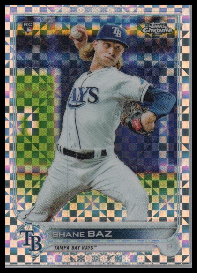 2022 Topps Chrome #201 Shane Baz X-Fractor