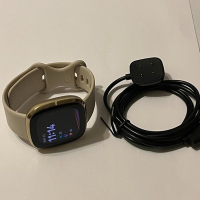 Fitbit Sense Advanced GPS Activity Tracker Smart Watch FB512 Silver White