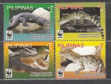 Philippines Courrier 2011 Yvert 3581/84 ** MNH Faune - Crocodiles