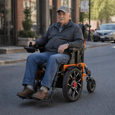 Electric Wheelchairs for Adults, 16" Big Front Wheel, 20in Seat Width Wheelchair