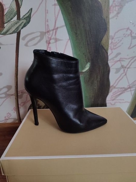 Women Nando Muzi Ankle Boots Black Leather 38 #22O9