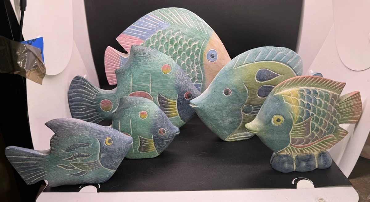 木雕鱼| eBay