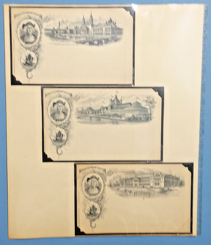 1893 World's Columbian Expo (11) NM & unbenutzt inoffizielle KOEHLER POSTKARTEN, selten - Bild 3 von 5