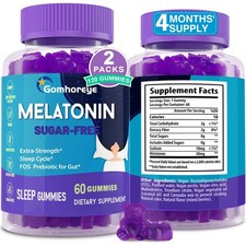 Melatonin Gummies 30mg for Adults - Maximum Strength 60 Count Pack of 2 