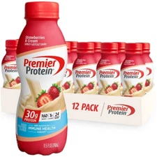 Premier Protein Nutritional Shake Strawberries & Cream 11.5 fl oz/12pk