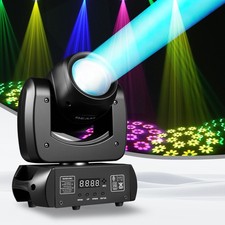 120W Moving Head DJ Lights, 18-Facet Prism Stage Lighting with 8 Gobos  8 Co...