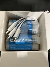 Dcell-6 Messule Rechargeable Lithium 7500mWh Battery with USB C,12 Pack 6 Each
