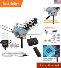 High-Performance 150 Mile Outdoor Antenna - Easy Install, 360 Degree Rotation