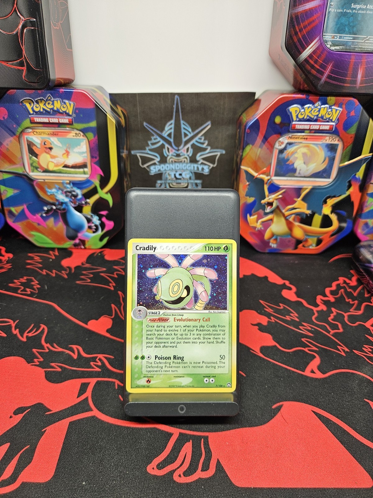 Cradily - 7/108 - Cosmos Holo Rare - EX Power Keepers - Pokemon Card