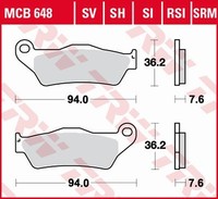 BremsbelÄGe KTM LC4 640 Enduro (99-04) KTM SX 125 (04-)
