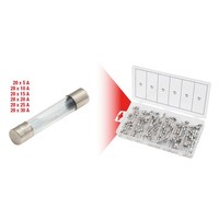 KS Tools 970.0270 Sortiment Glassicherungen, 5-30A, 120-Tlg