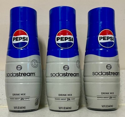 (3) Sodastream Pepsi Beverage Mix 14.9 oz Soda Stream Exp 8/26 Lot Of 3