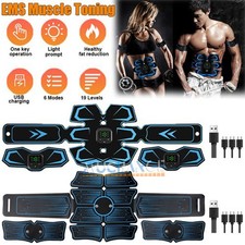 Upgraded Muscle Stimulator EMS Abs Trainer Tens Unit Portable Stimulater Abs