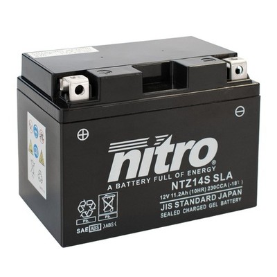 Nitro Batterie 12V 11,2AH YTZ14S Gel (für: Yamaha XV 950 R ABS VN075 17-20 )