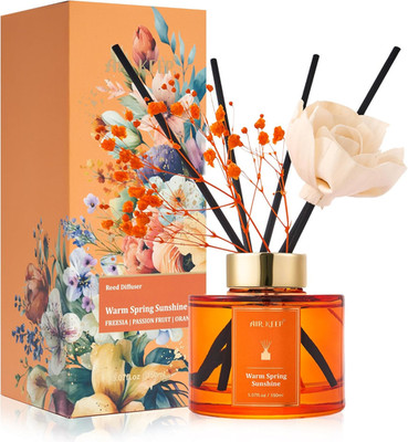 Flower Reed Diffusers Set Freesia Passion Fruit Orange 150ml 8 Sticks