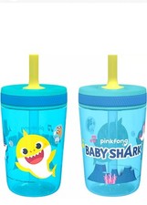 15Oz Baby Shark Kelso Tumbler Set, Bpa-Free Leak-Proof Screw-On Lid with Straw