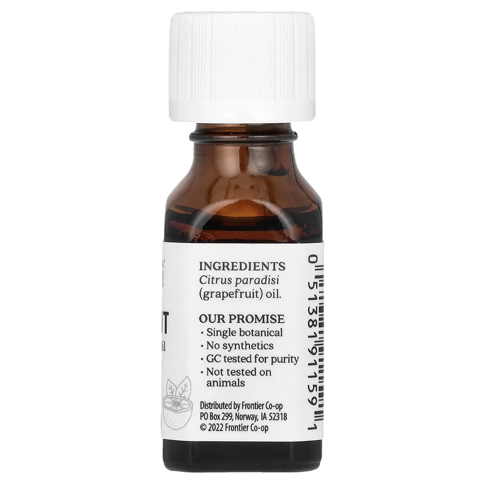 Aura Cacia, 100% Pure Essential Oil, Grapefruit, 0.5 fl oz (15 ml) - Image 2 of 2