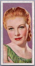 1936 Carreras Film Stars - #8 Ginger Rogers