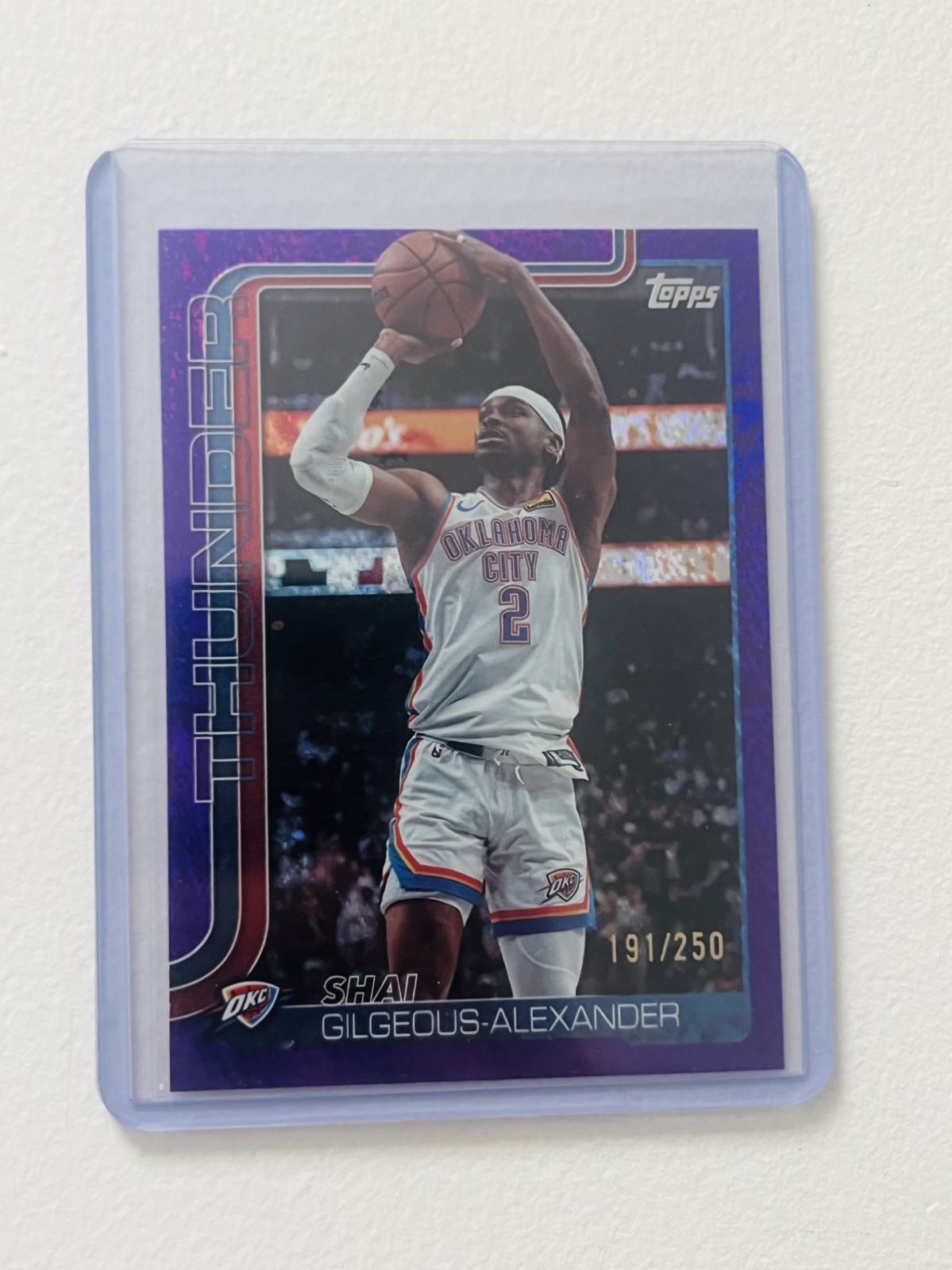 2025 Topps Shai Gilgeous Alexander #115 Purple Holo Foil /250