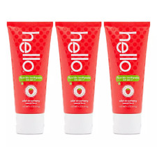 Hello Kids Natural Fluoride Toothpaste Wild Strawberry 4.2 oz (Pack of 3) 1.27 per gallon