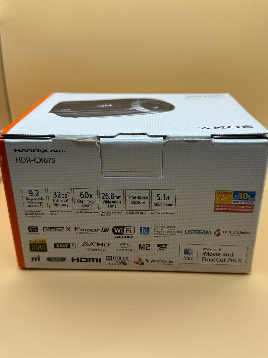 Sony HDR-CX675 32 GB Camcorder - Black for sale online | eBay
