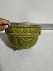 VTG McCoy Geeen Hanging Planter Basket Bowl Green Very Rare
